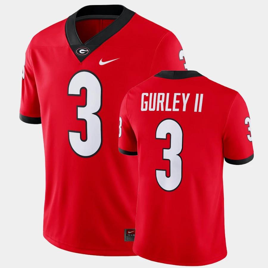 Georgia Bulldogs #3 Todd Gurley II Red Game College Football Jersey by My Store