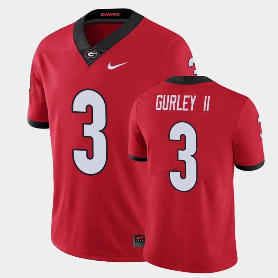 Georgia Bulldogs #3 Todd Gurley II Red Limited Jersey by My Store