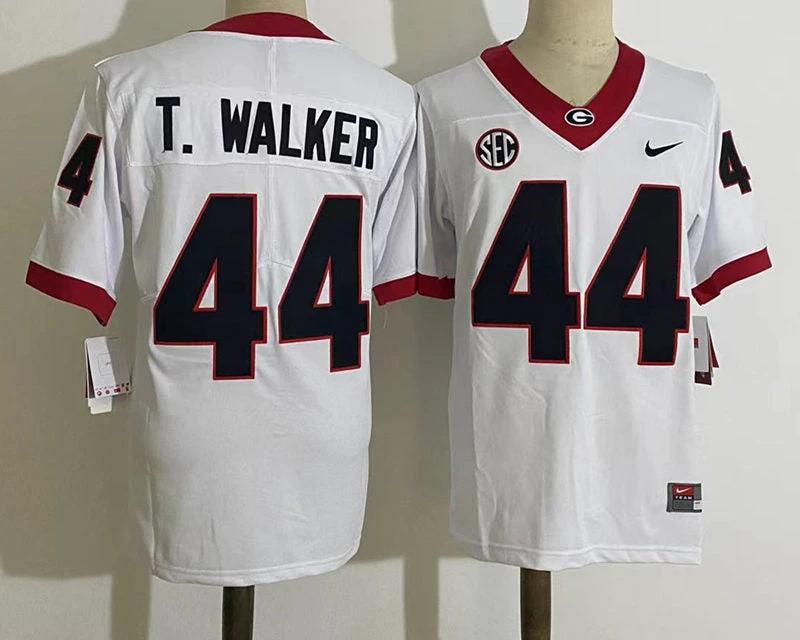 Georgia Bulldogs #44 Travon Walker NCAA Football Jersey White by My Store