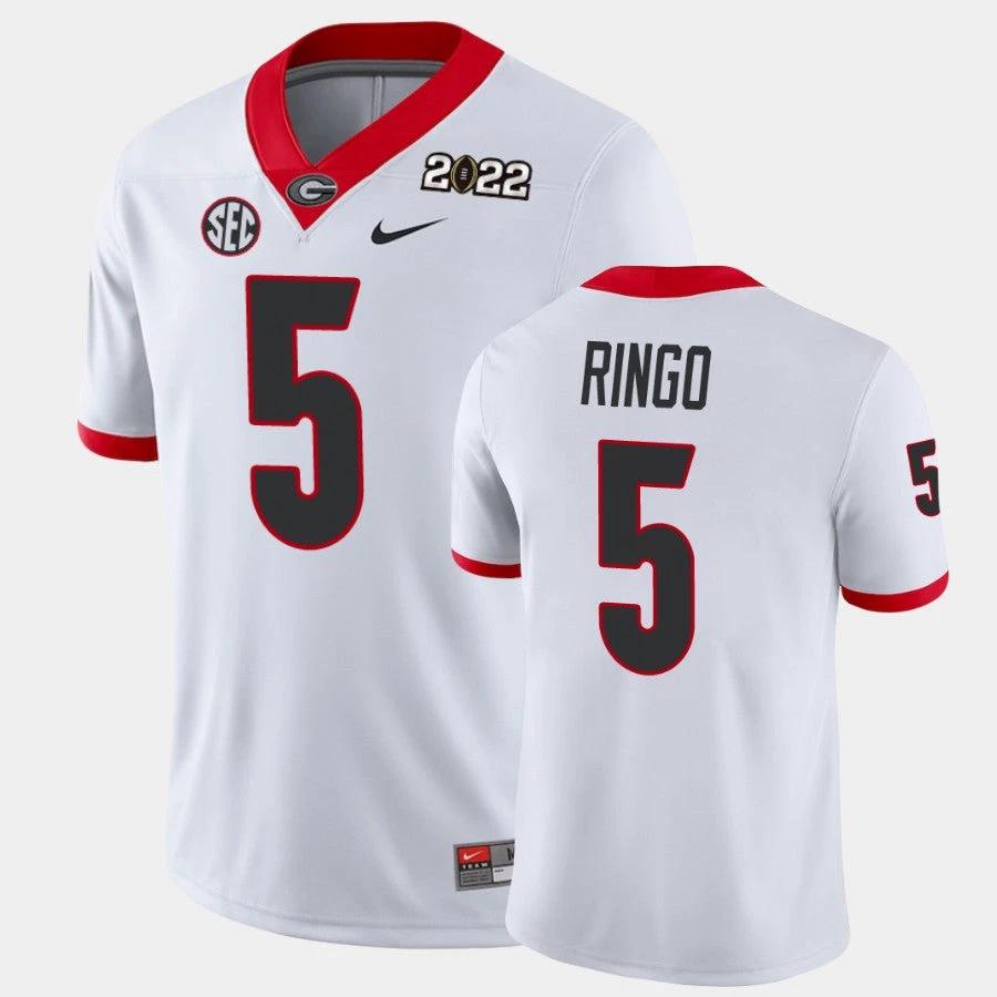 Georgia Bulldogs #5 Kelee Ringo White 2021 National Champions Game Jersey by My Store