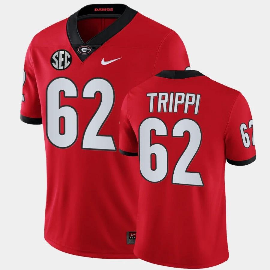 Georgia Bulldogs #62 Charley Trippi Red College Football Alumni Jersey by My Store