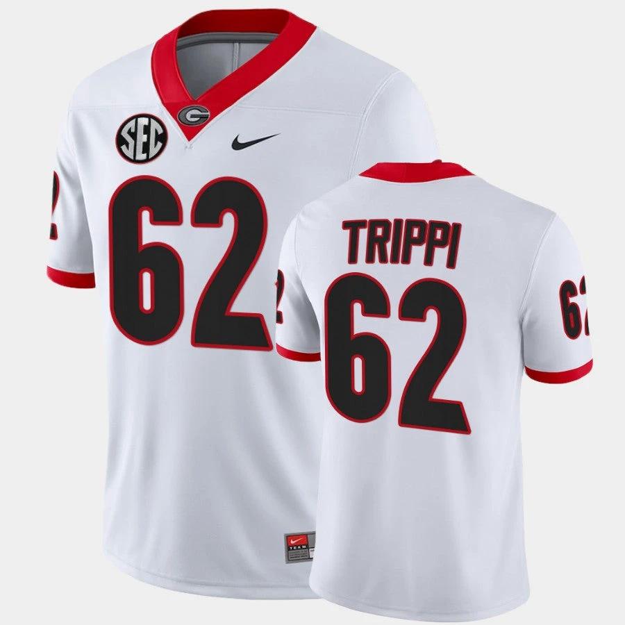 Georgia Bulldogs #62 Charley Trippi White College Football Alumni Jersey by My Store