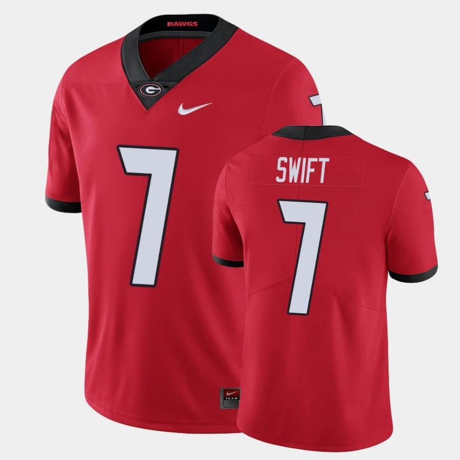 Georgia Bulldogs #7 DAndre Swift Red Limited Jersey by My Store
