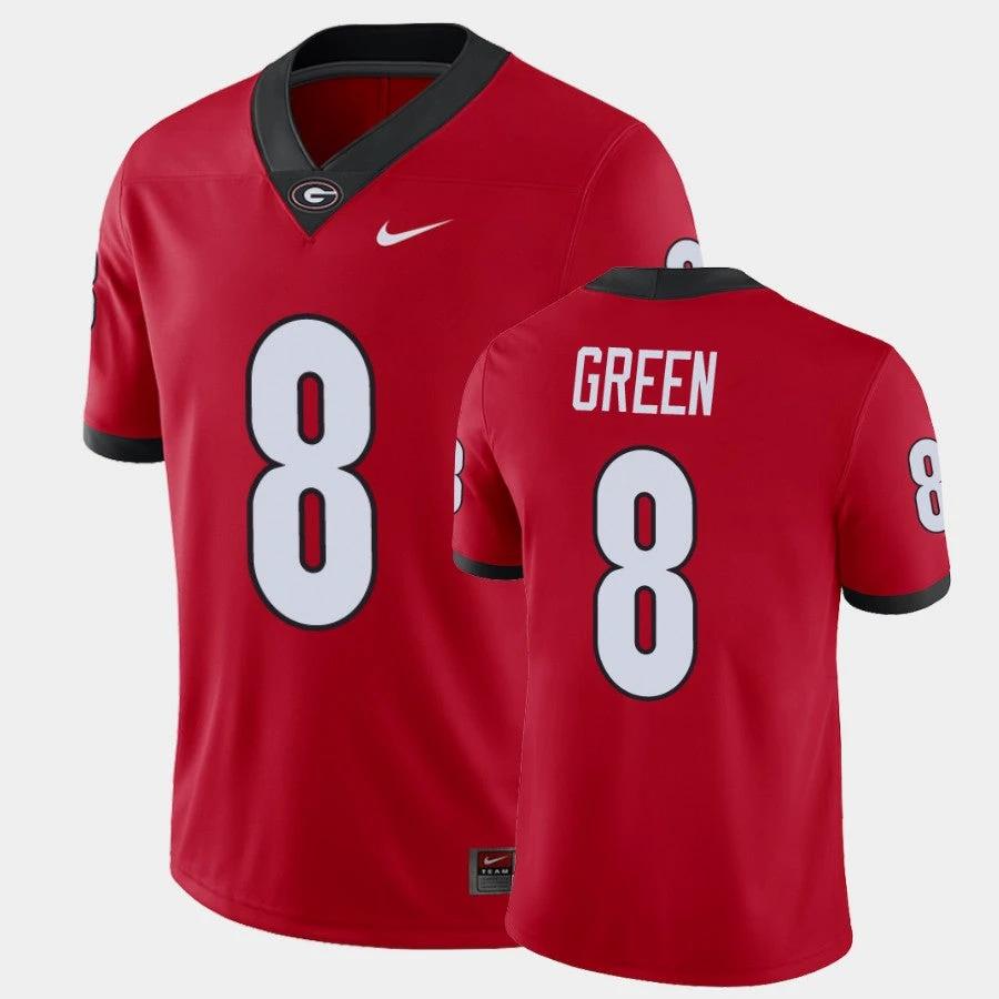 Georgia Bulldogs #8 A.J. Green Red College Football Alumni Player Jersey by My Store