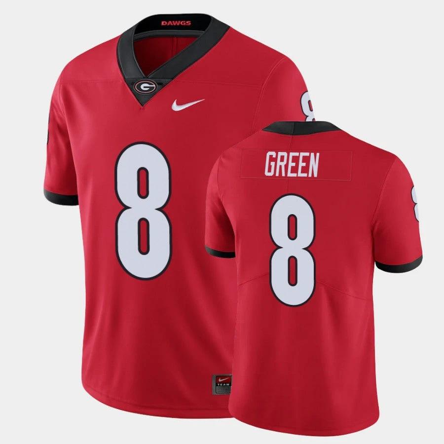 Georgia Bulldogs #8 A.J. Green Red Limited Jersey by My Store