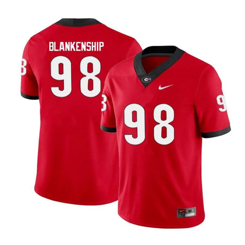 Georgia Bulldogs #98 Rodrigo Blankenship College Football Jersey Red by My Store
