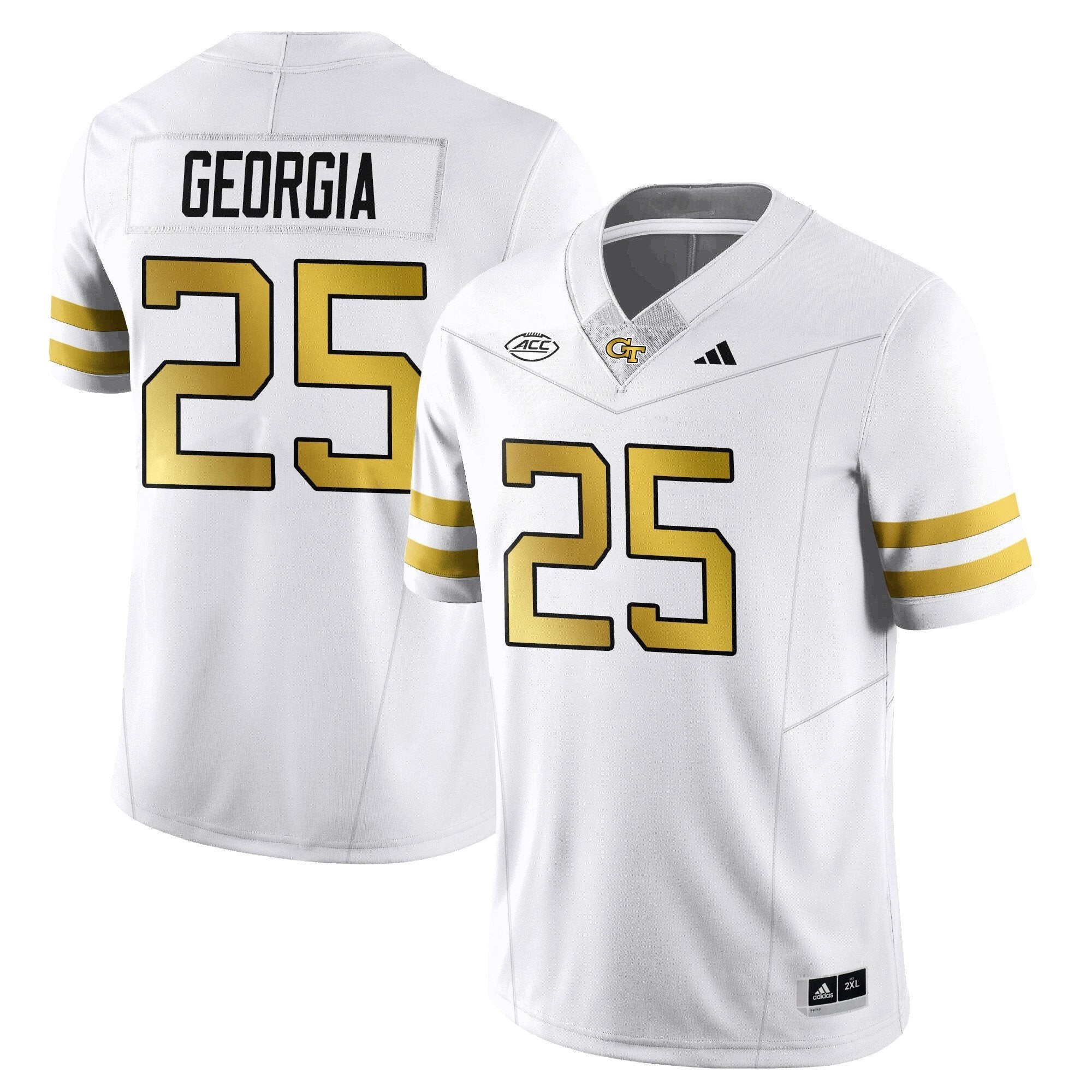 Georgia Jersey #25 Georgia Tech Football 2025 Vapor Limited Stitched White by NCAA Football Jersey