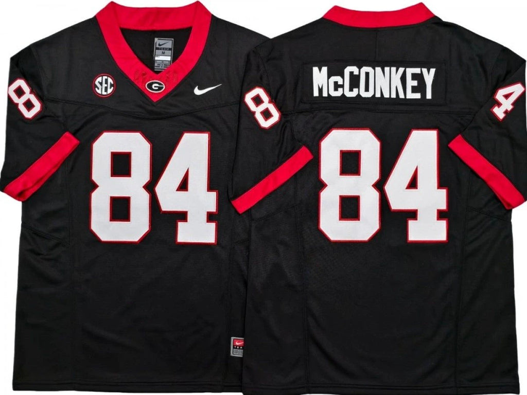 Georgia Bulldogs #84 Ladd McConkey Vapor F.U.S.E. Limited Jersey Stitched by My Store NCAA Football Jerseys