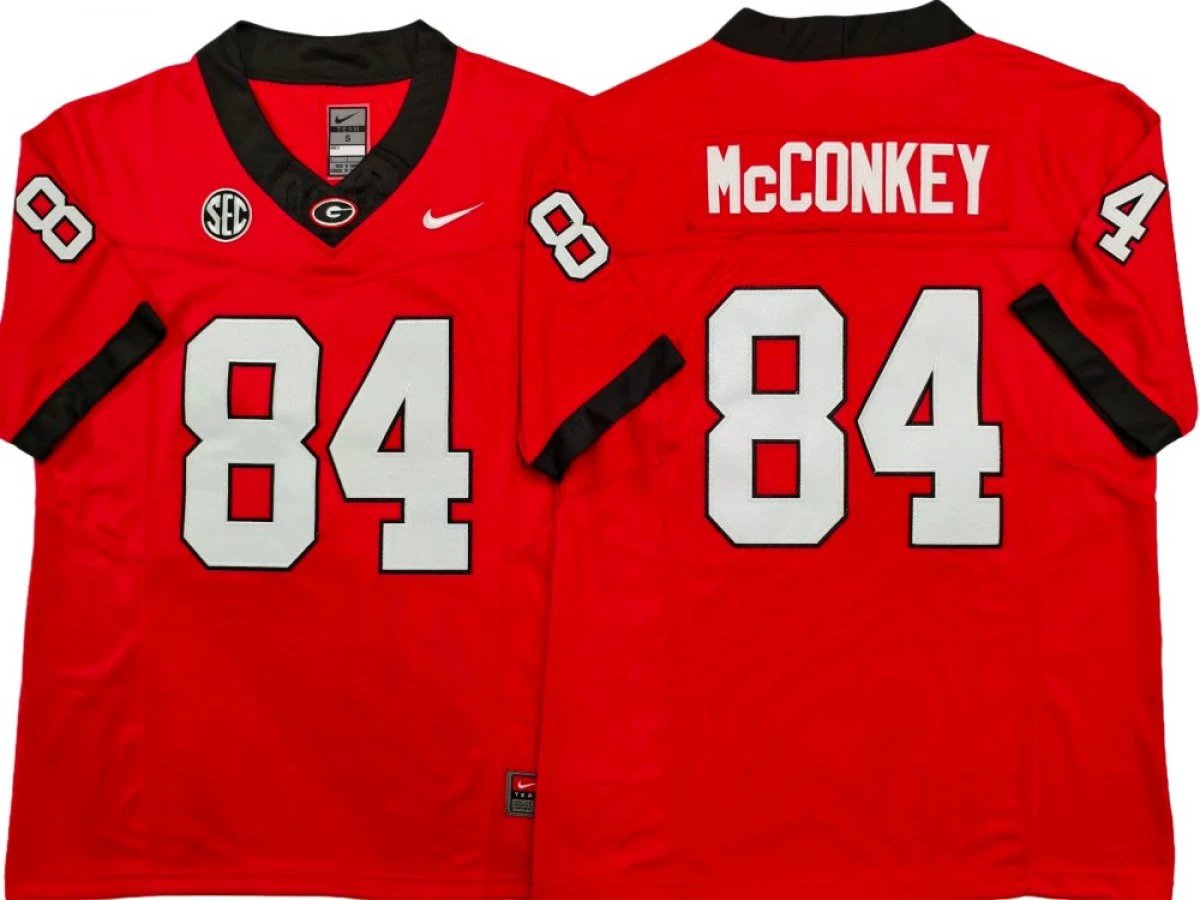 Georgia Bulldogs #84 Ladd McConkey Vapor F.U.S.E. Limited Jersey Stitched by My Store NCAA Football Jerseys