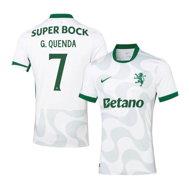 Geovany Quenda 7 Sporting CP 2025-26 Third Match Jersey – White by Soccer Jersey