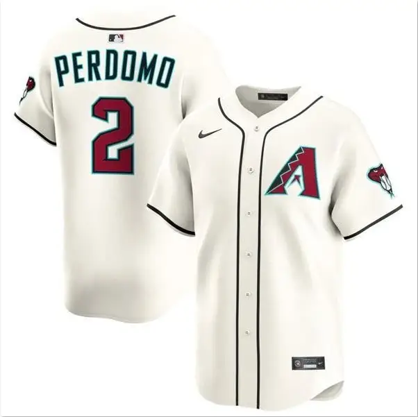 Geraldo Perdomo Jersey #2 Diamondbacks Vapor Premier Limited All Stitched by My Store