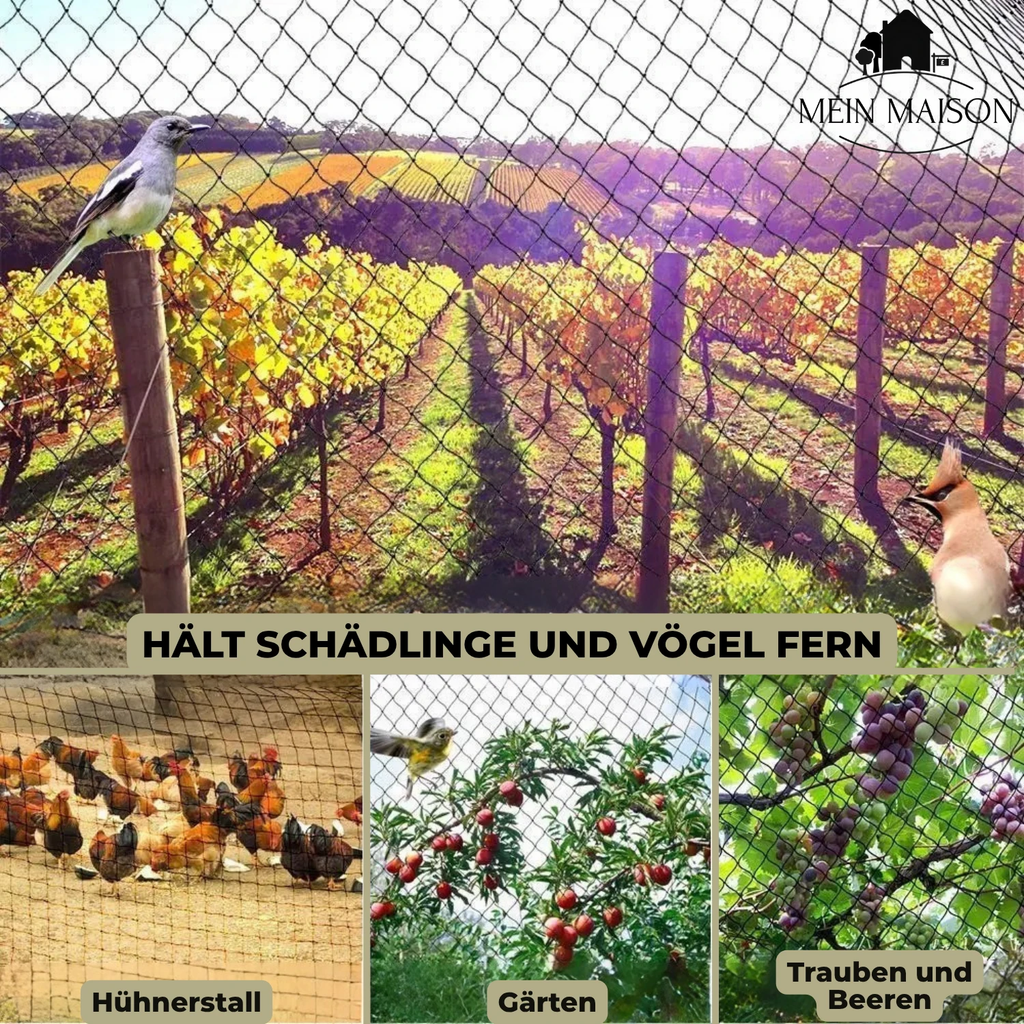 AgriNet Pro Garden Net | UV-resistant & Tear-resistant | Versatile Plant Protection | Available in Desired Size by BowLift