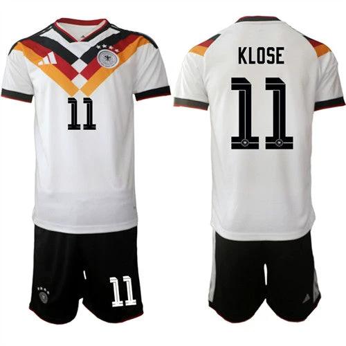Germany #11 KLOSE Jerseys National Team x World Cup 2026 Home White On Field Soccer by Soccer Jersey