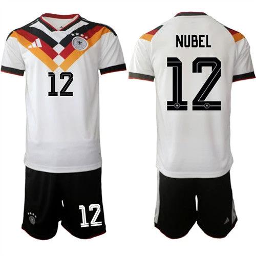 Germany #12 NUBEL Jerseys National Team x World Cup 2026 Home White On Field Soccer by Soccer Jersey