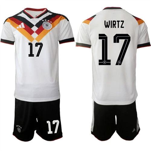 Germany #17 WIRTZ Jerseys National Team x World Cup 2026 Home White On Field Soccer by Soccer Jersey