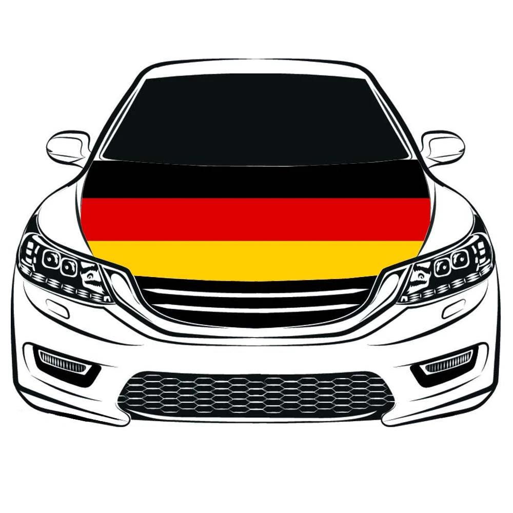 Germany Car Hood Cover Flag , Engine Banner Germany,3.3X5ft/6X7FT,100% Polyester Elastic Fabrics Can be Washed by flagsshop