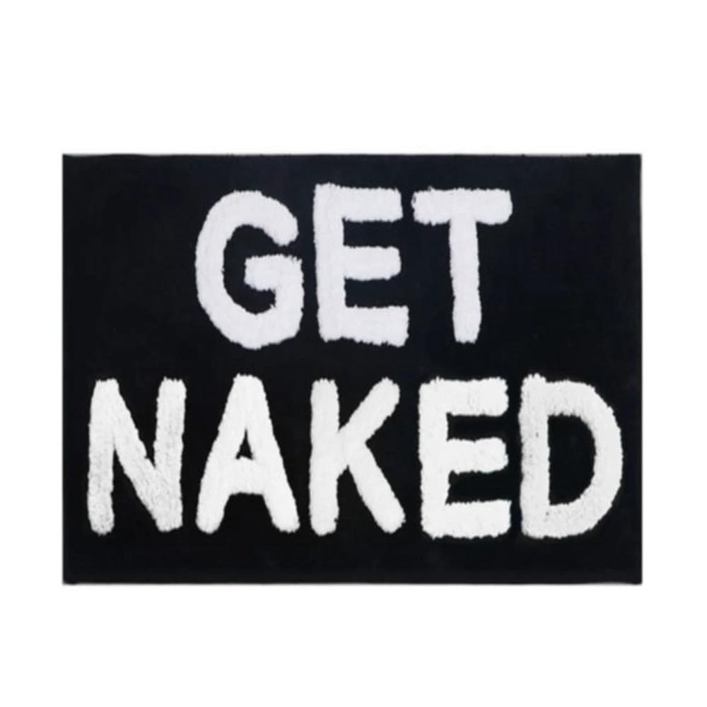 "Get Naked" Funny Bathroom Mat by Casa & Beyond