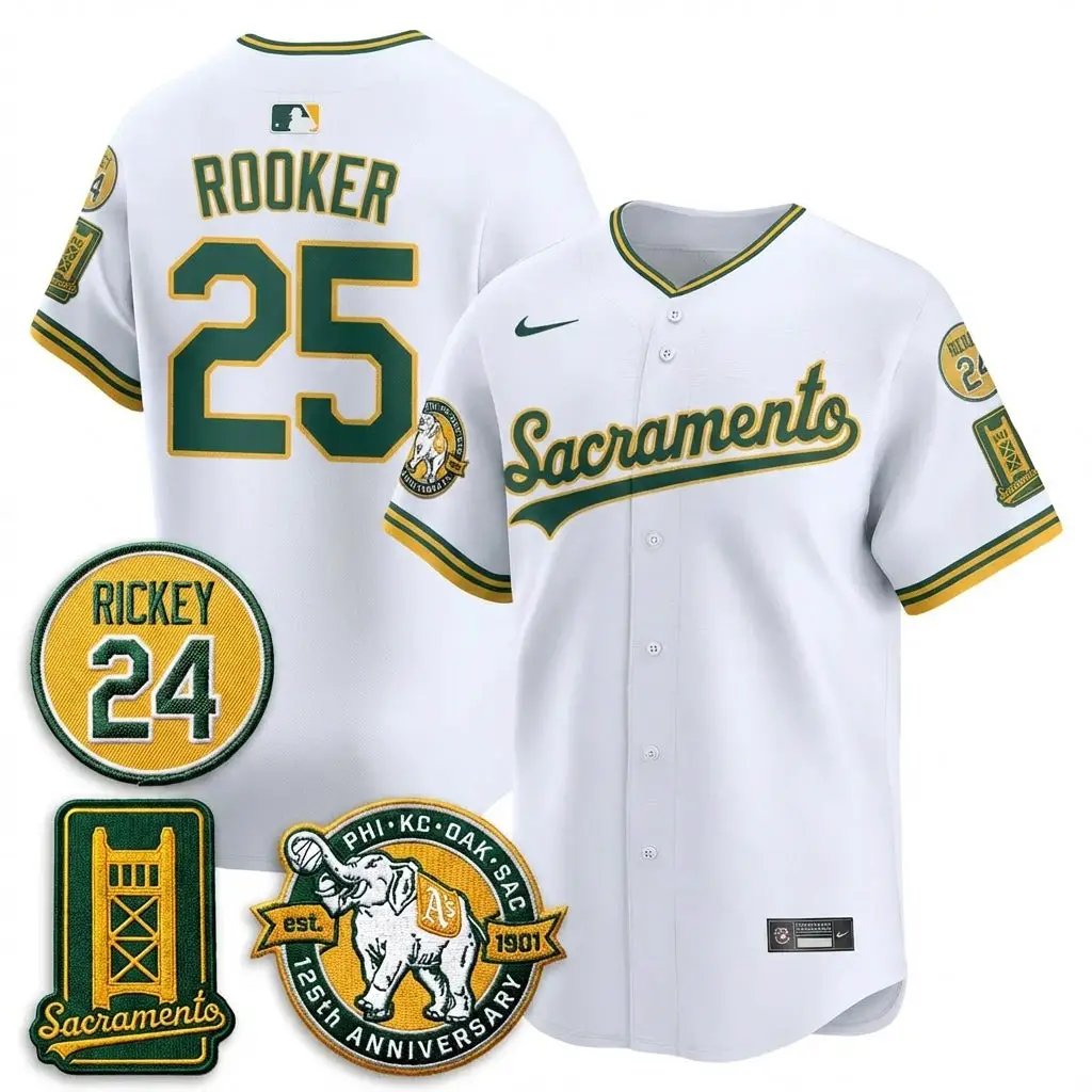 OAK 2026 Alternate Sacramento - Celebrating 125 Years - Limited Vapor Green Jersey - All Stitched by Oakland Athletics