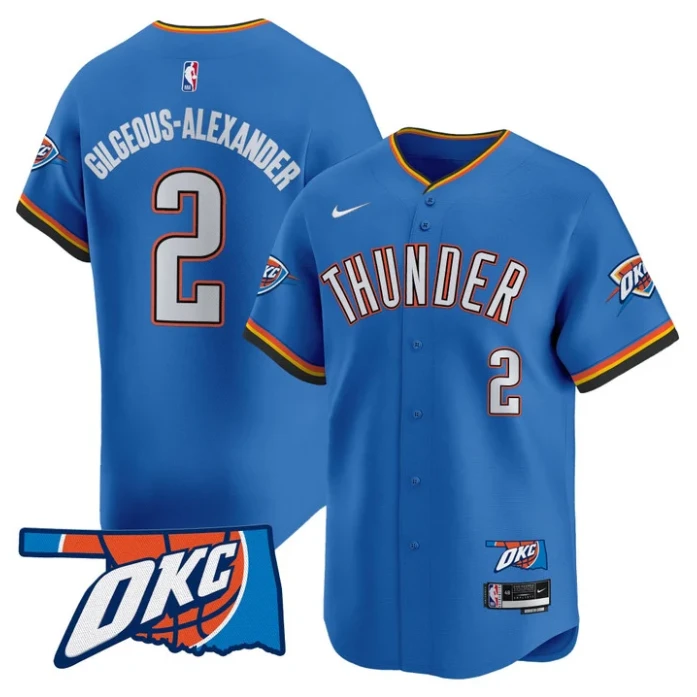 Gilgeous-Alexander Jersey #2 Oklahoma City Thunder Vapor Baseball Stitched Black Gold by My Store
