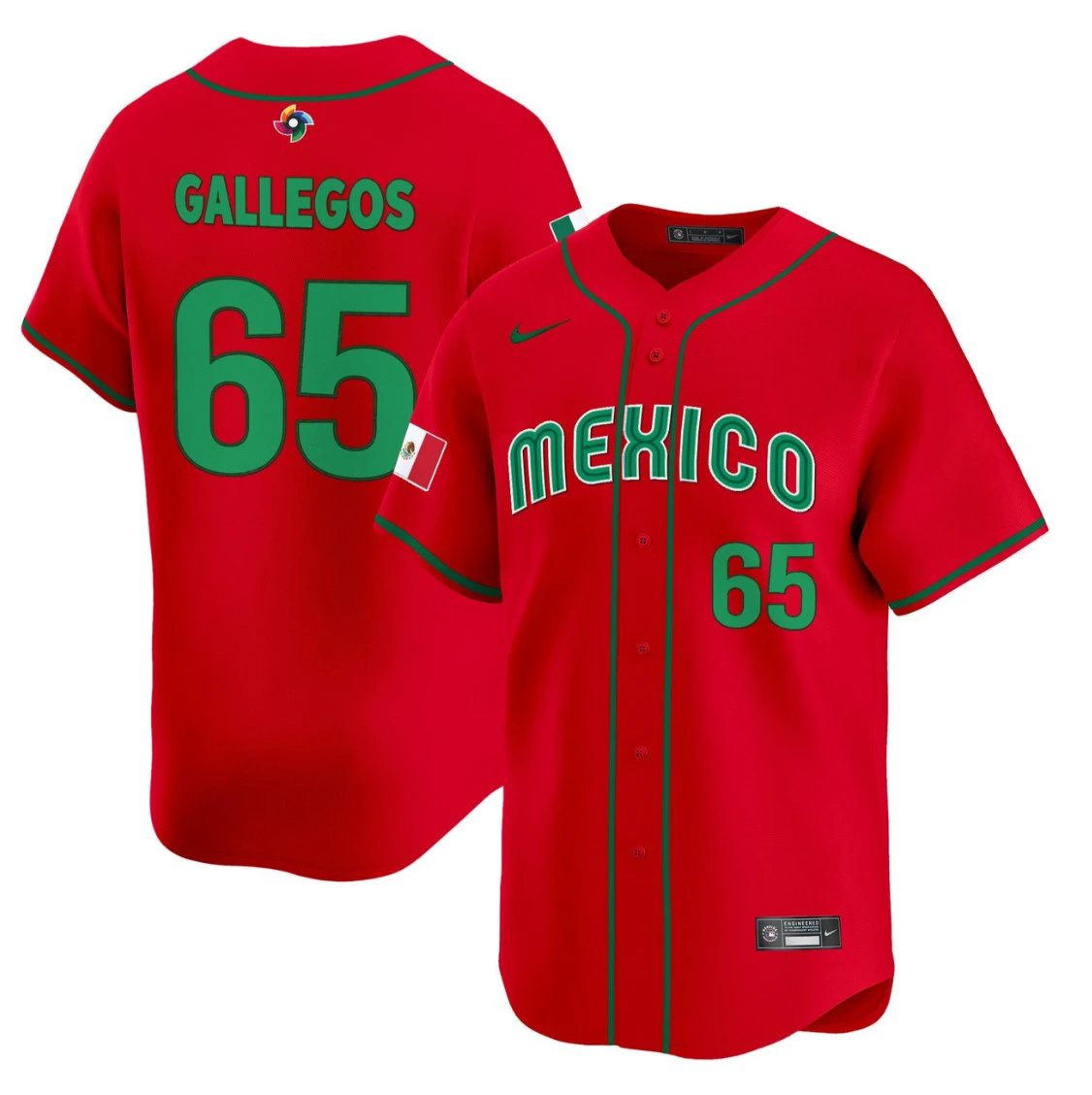 Giovanny Gallegos Jersey #65 Projected Team Mexico World Baseball Classic 2023 Style 2026 Roster by My Store