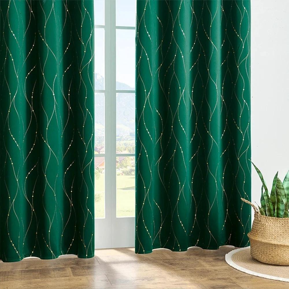 Gleam Chic Blackout Curtain by Casa & Beyond
