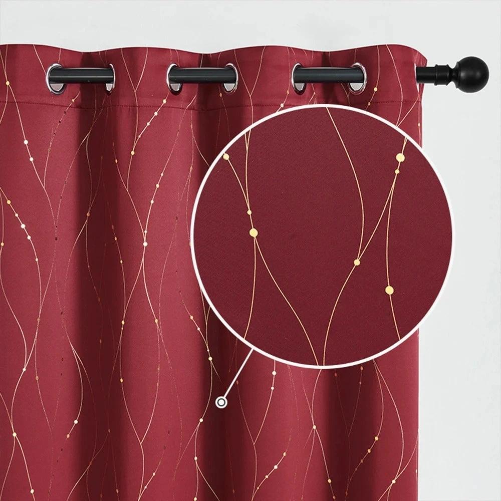 Gleam Chic Blackout Curtain by Casa & Beyond
