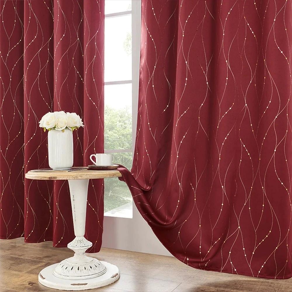 Gleam Chic Blackout Curtain by Casa & Beyond