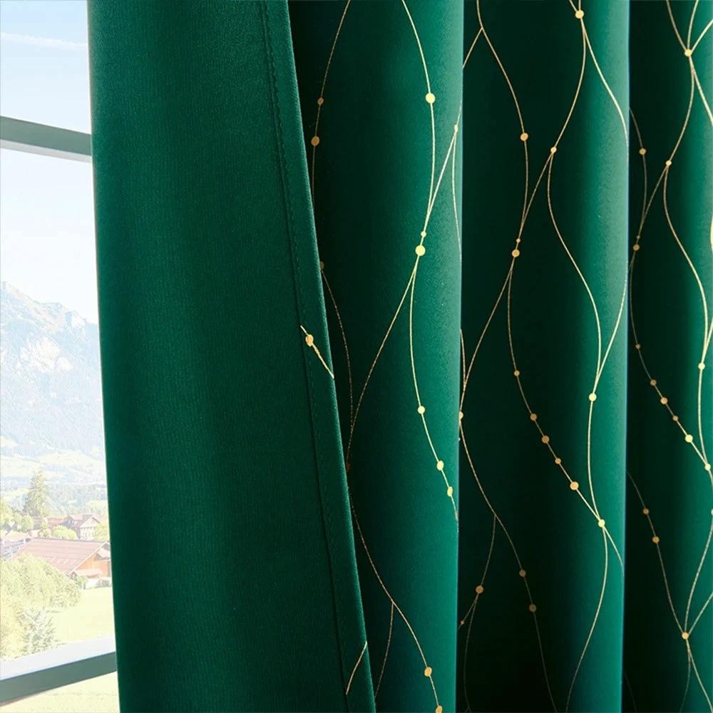 Gleam Chic Blackout Curtain by Casa & Beyond