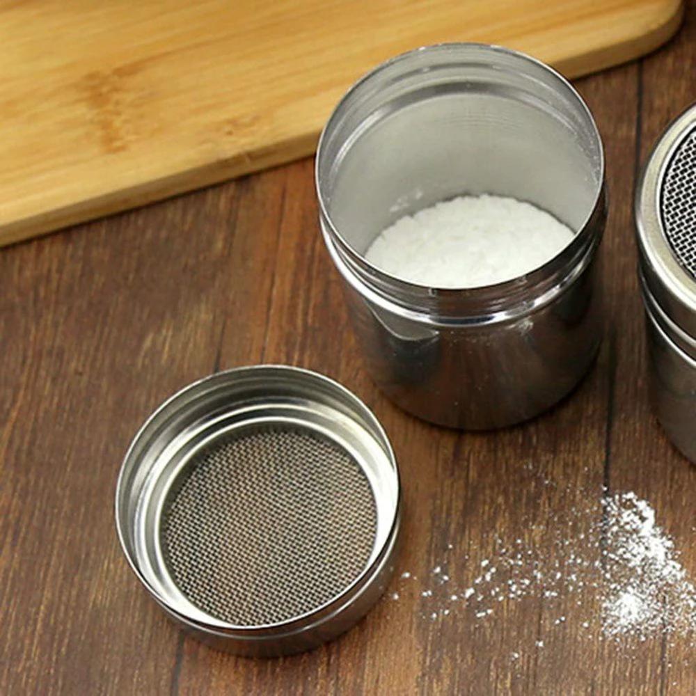 Silver Whirl Powder Shaker by Casa & Beyond