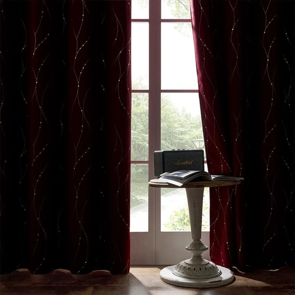 Gleam Chic Blackout Curtain by Casa & Beyond