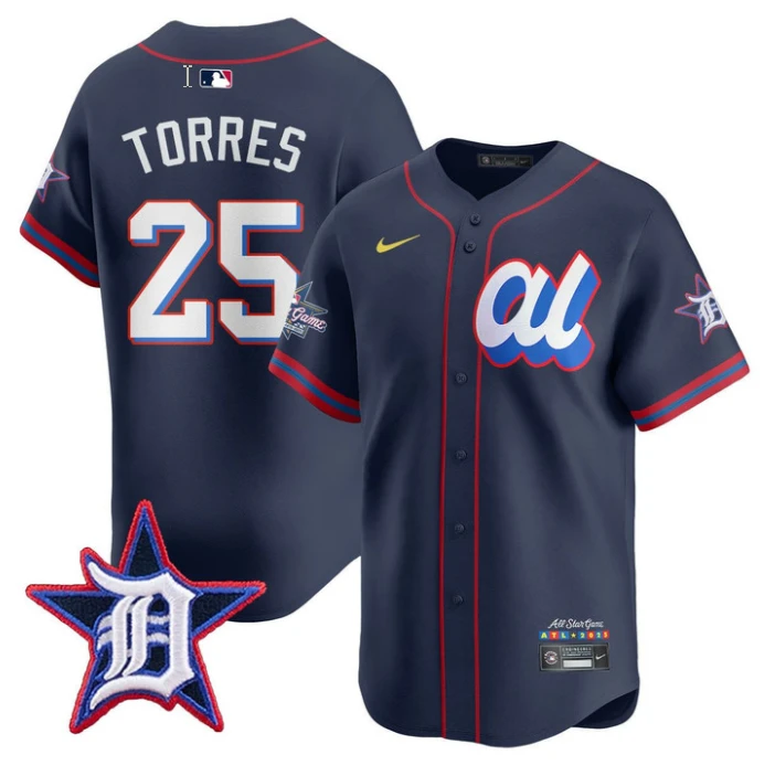 Gleyber Torres Jersey #25 American League 2025 MLB All-Star Limited Stitched by My Store