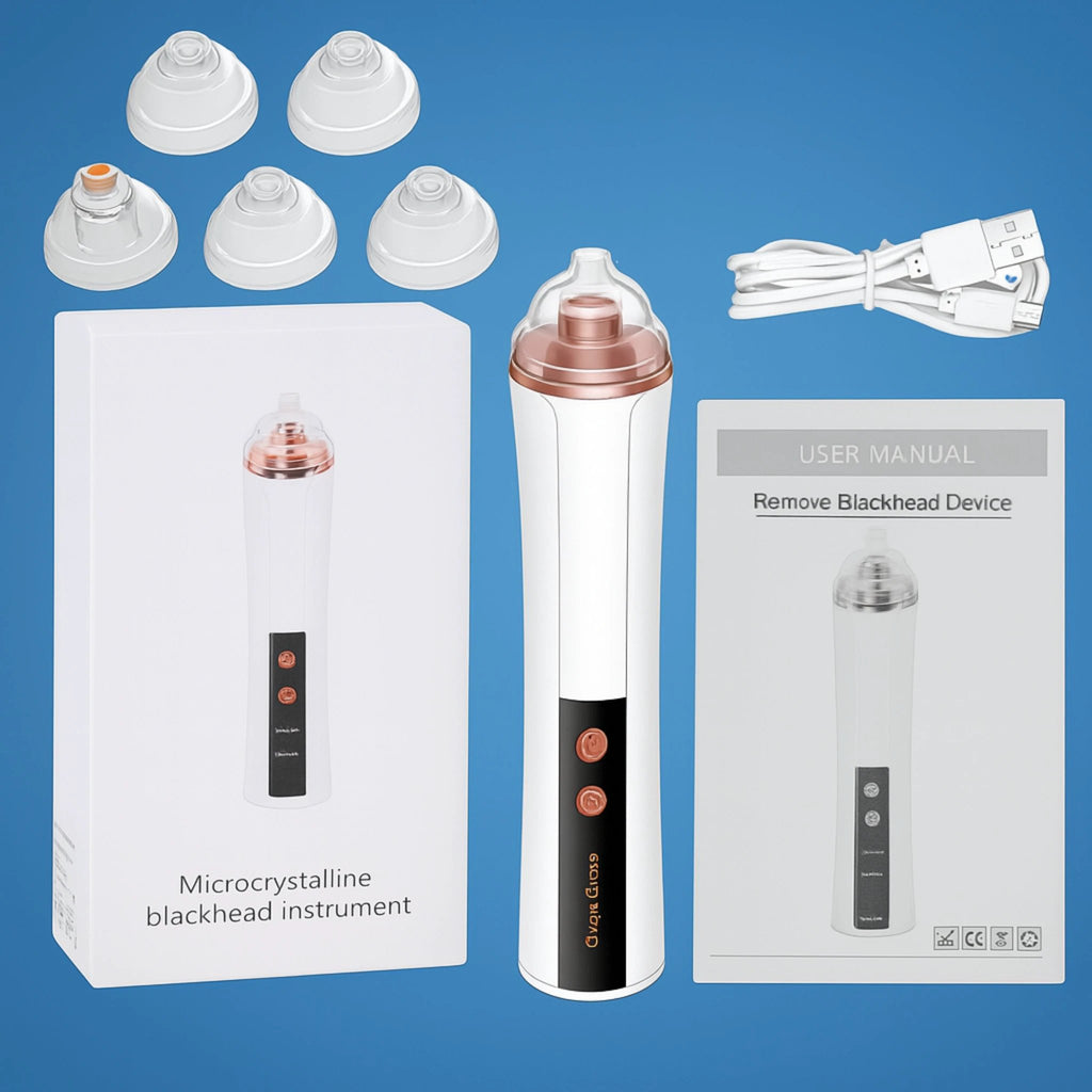 GlowEase | Microdermabrasion Kit – Blackhead Remover – USB Rechargeable – At-Home Skincare Solution Bowlift by Bowlift