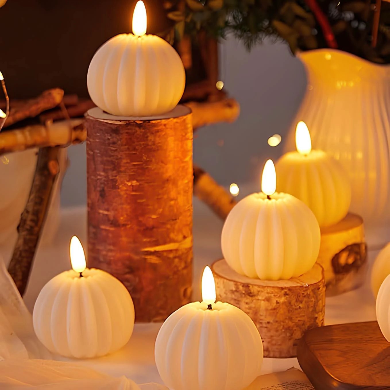 Flameless Decorative Candles with Realistic Flicker Effect by BowLift