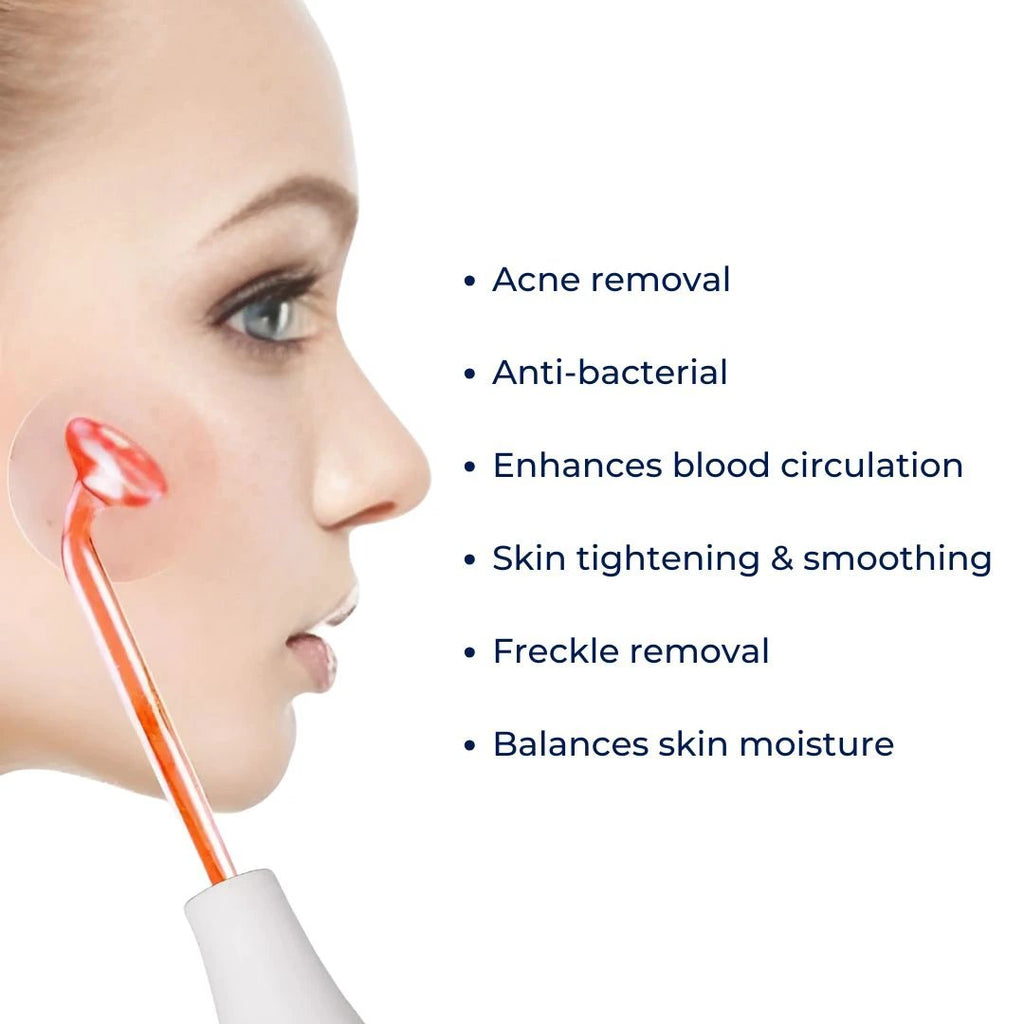 GlowVive High Frequency D’arsonval Beauty Device | for Acne - Anti-Aging - Skin Tightening - Hair Growth - Scalp Care Bowlift by Bowlift
