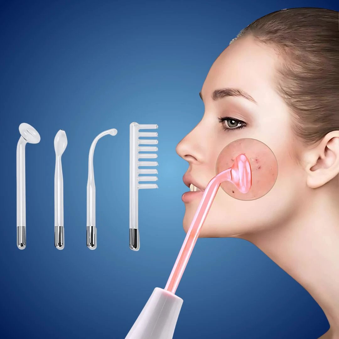 GlowVive High Frequency D’arsonval Beauty Device | for Acne - Anti-Aging - Skin Tightening - Hair Growth - Scalp Care Bowlift by Bowlift