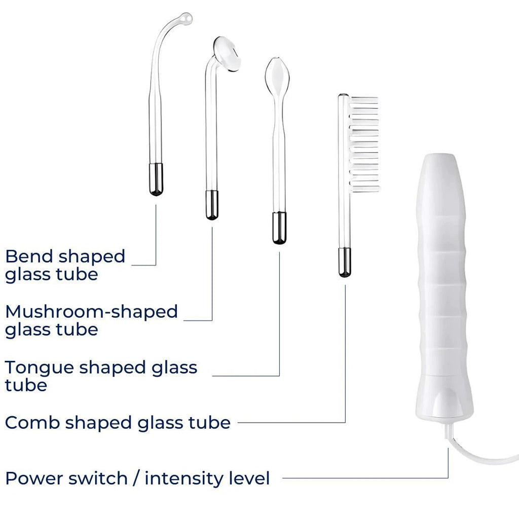 GlowVive High Frequency D’arsonval Beauty Device | for Acne - Anti-Aging - Skin Tightening - Hair Growth - Scalp Care Bowlift by Bowlift