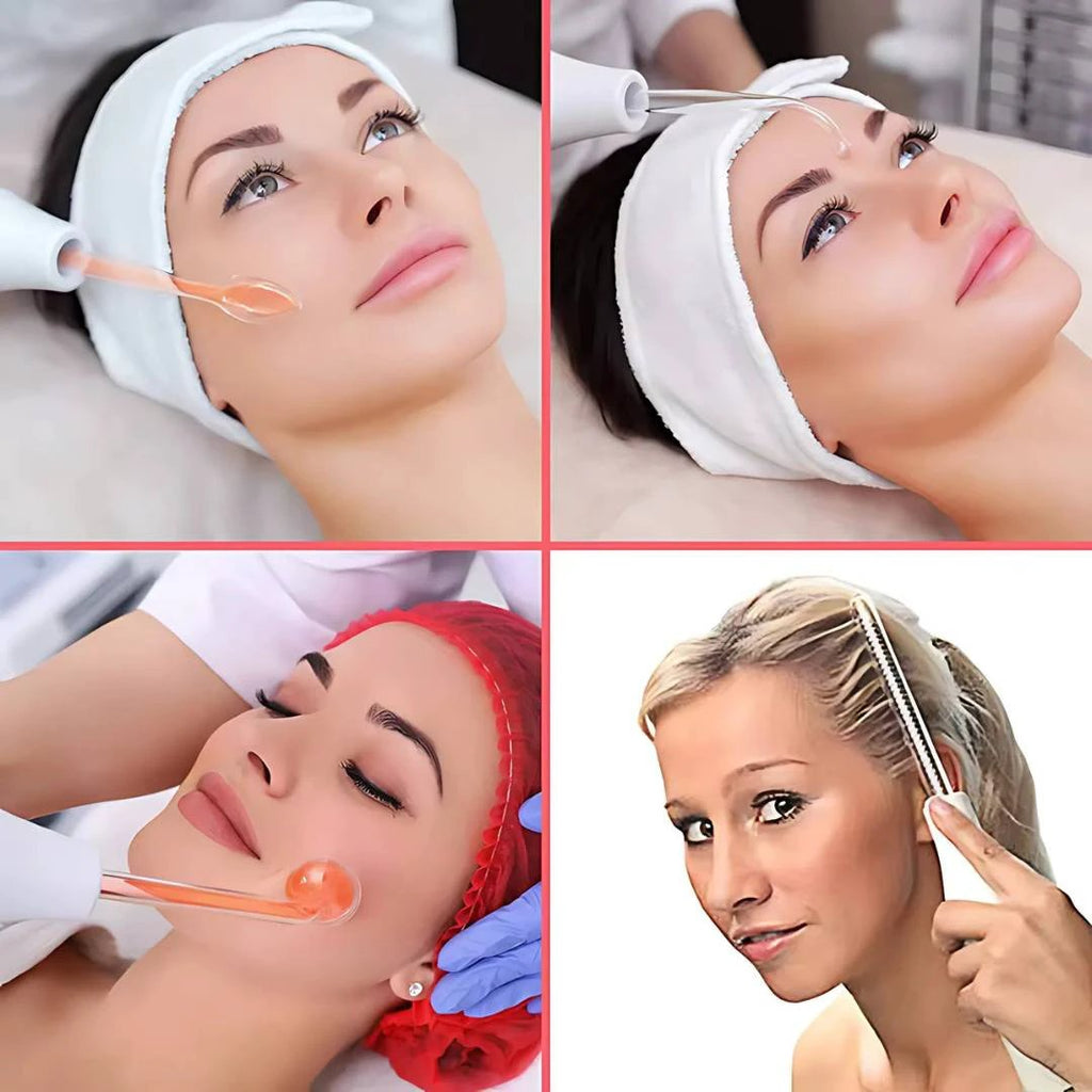 GlowVive High Frequency D’arsonval Beauty Device | for Acne - Anti-Aging - Skin Tightening - Hair Growth - Scalp Care Bowlift by Bowlift