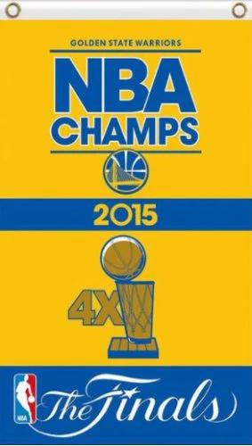 Golden State Warriors 2015 Champs Yellow Flag 3X5Ft Polyester Banner USA Digital Print by flagsjustdoit