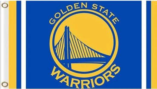 Golden State Warriors Custom Flag 3X5Ft Polyester Banner USA Digital Print by flagsjustdoit