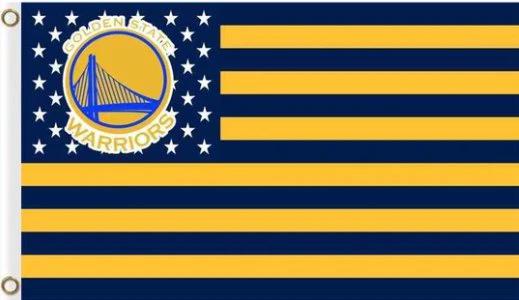 Golden State Warriors Star Flag 3X5Ft Polyester Banner USA Digital Print by flagsjustdoit