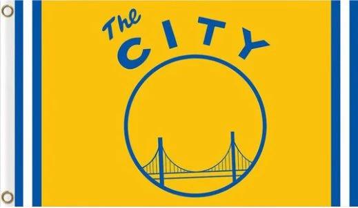 Golden State Warriors The City Flag 3X5Ft Polyester Banner USA Digital Print by flagsjustdoit