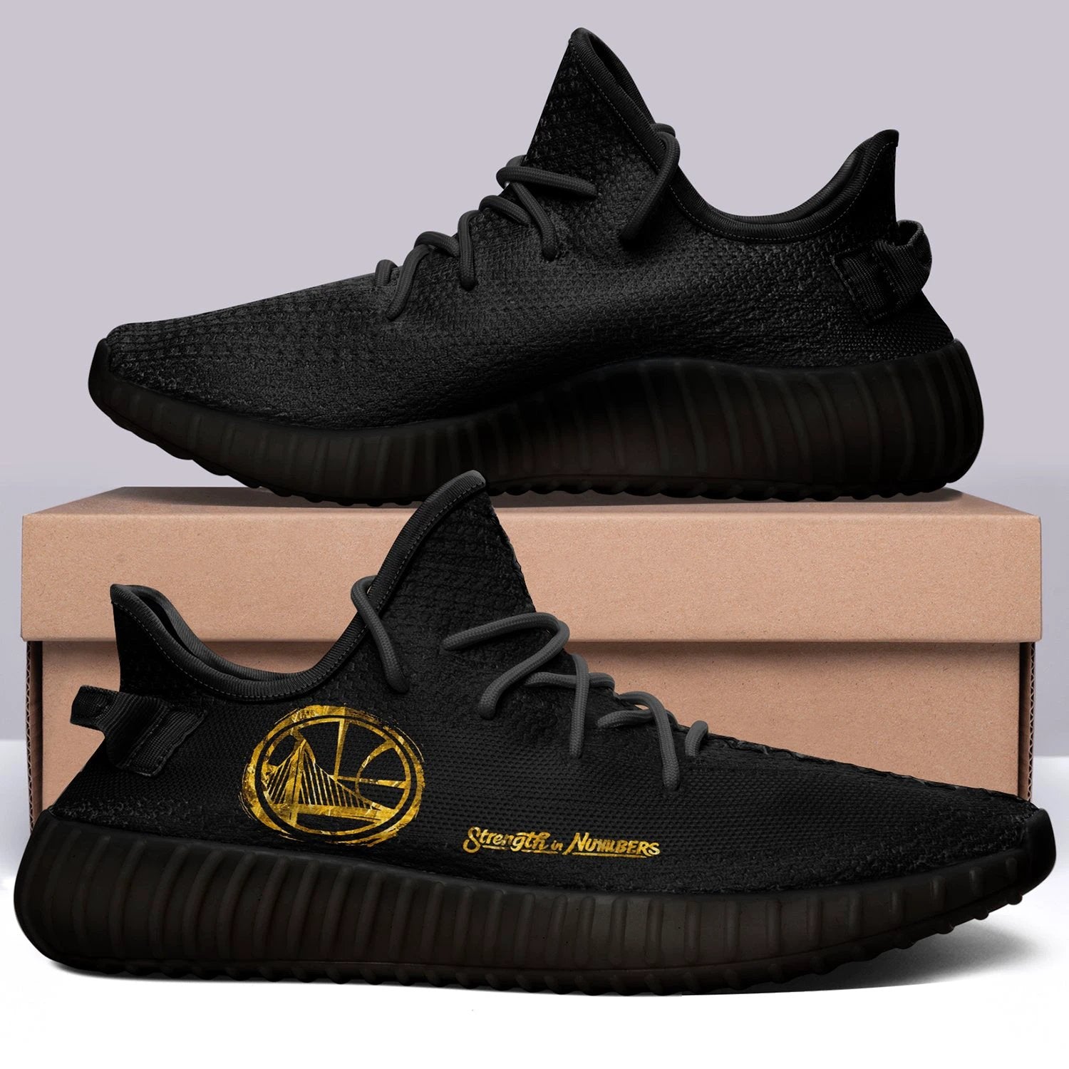 Golden State Warriors NBA 350v Yeezy Sneakers For Men Women Fans by Crocs