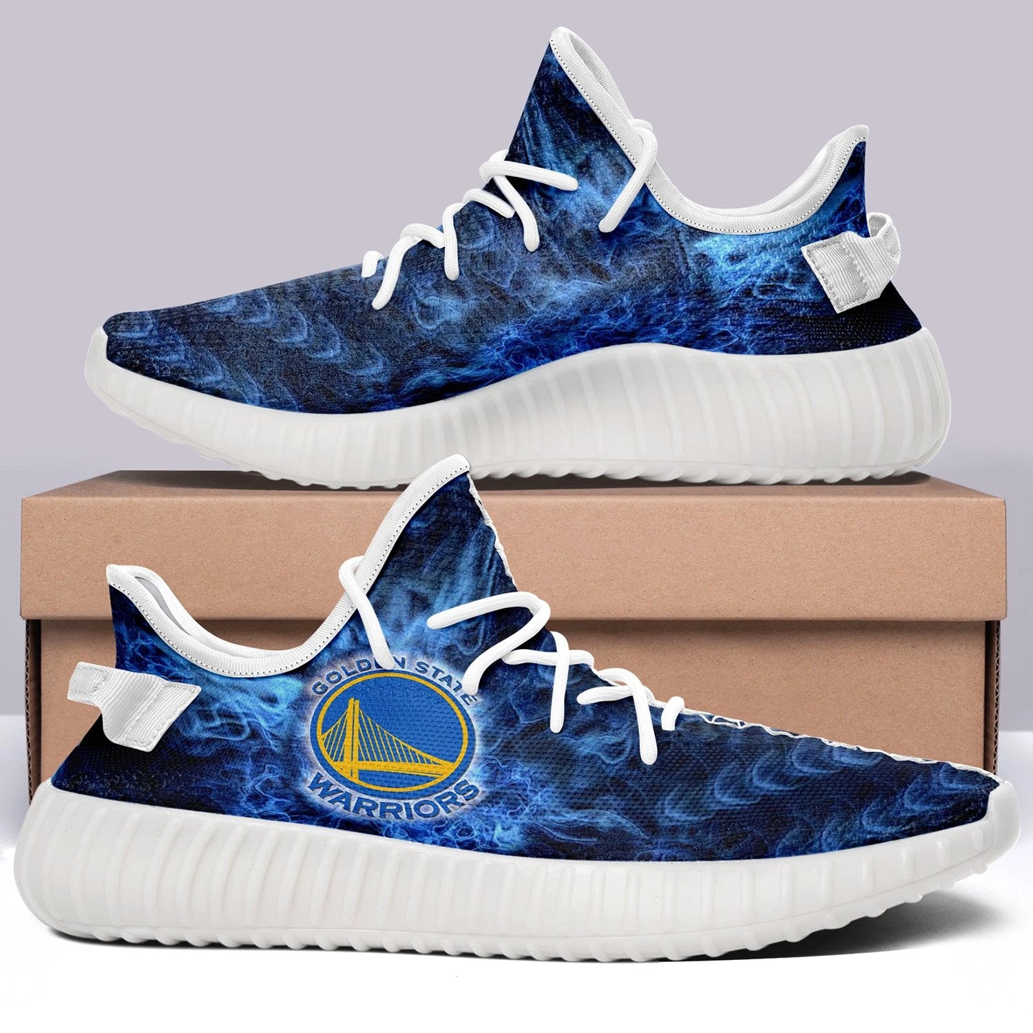 Golden State Warriors NBA 350v Yeezy Sneakers For Men Women Fans by Crocs