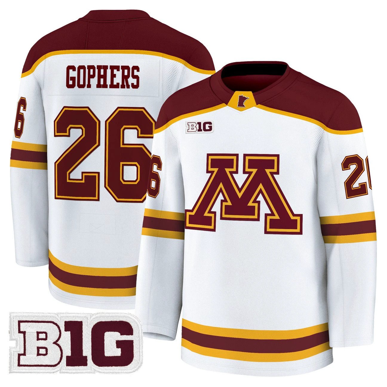 Gophers Jersey #26 Minnesota Golden Gophers 2025-26 Premium Stitched by Hockey David