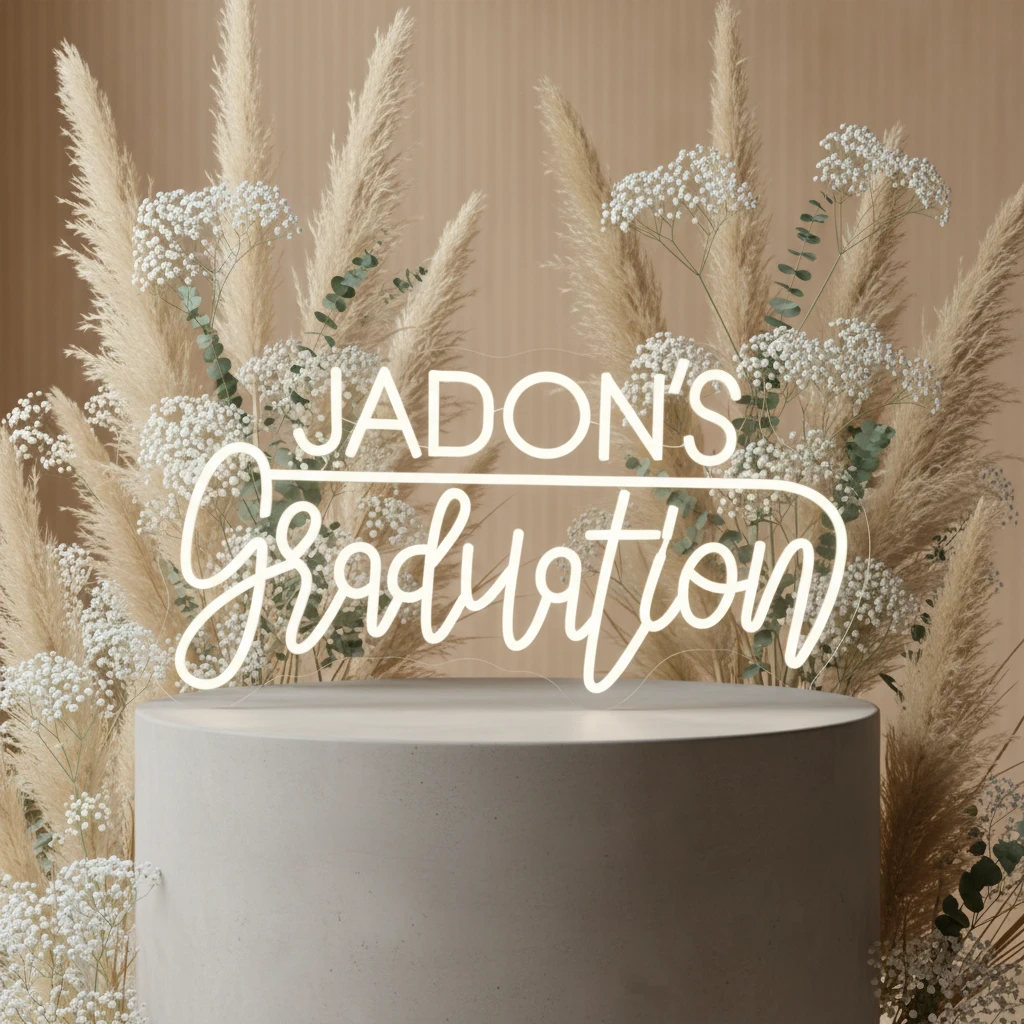 Graduation Yard Sign Gift Name Sign for Graduation Party Decor by Neonchics