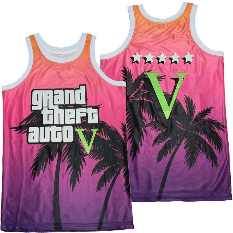 Grand Theft Auto Five Basketball Jersey by My store basketball