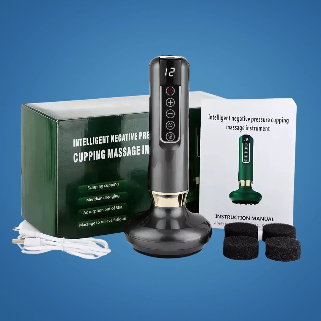 TheraPulse | Electric Cupping Massager – Vacuum Gua Sha, Heat Therapy & Adjustable Suction for Pain Relief & Lymphatic Drainage Bowlift by Bowlift