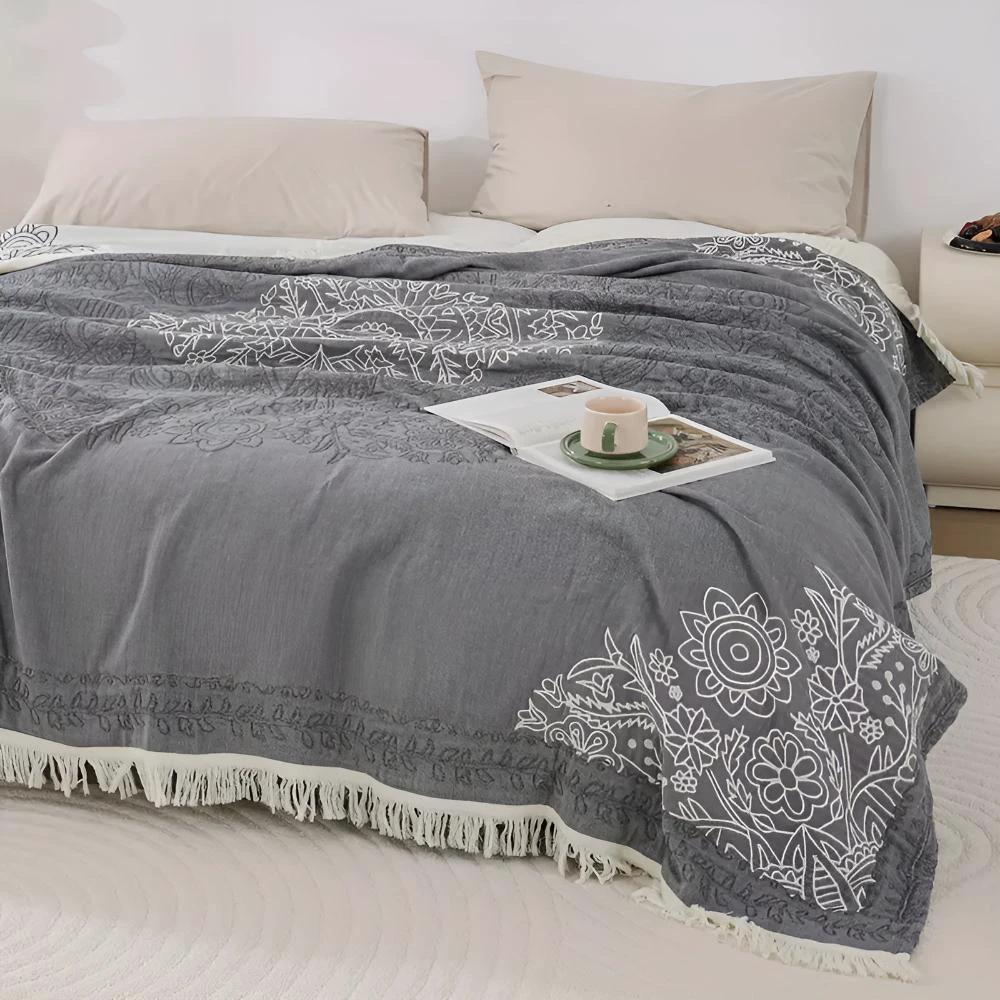 Scandi Chic Cotton Blanket by Casa & Beyond