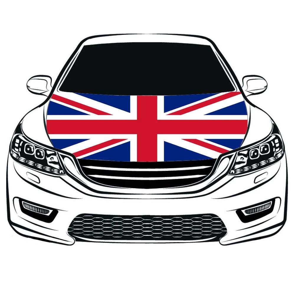 The United Kingdom flag, Car Hood Cover Flag of UK,Engine Banner Flag Great Britain,3.3X5ft,/6X7FT 100% Polyester Elastic Fabrics Can be Washed Suitable for large SUV and Pickup Trucks by flagsshop