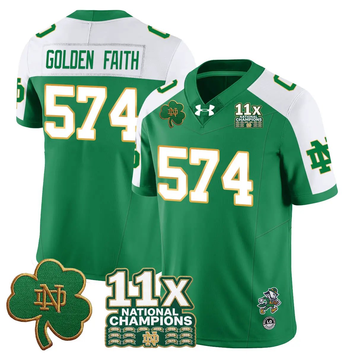 ND 11x-Time National Champions Vapor Limited Jersey by Notre Dame Fighting Irish